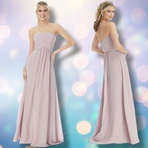 NWT Dessy Collection Vivian Diamond 2882 in suede rose $248